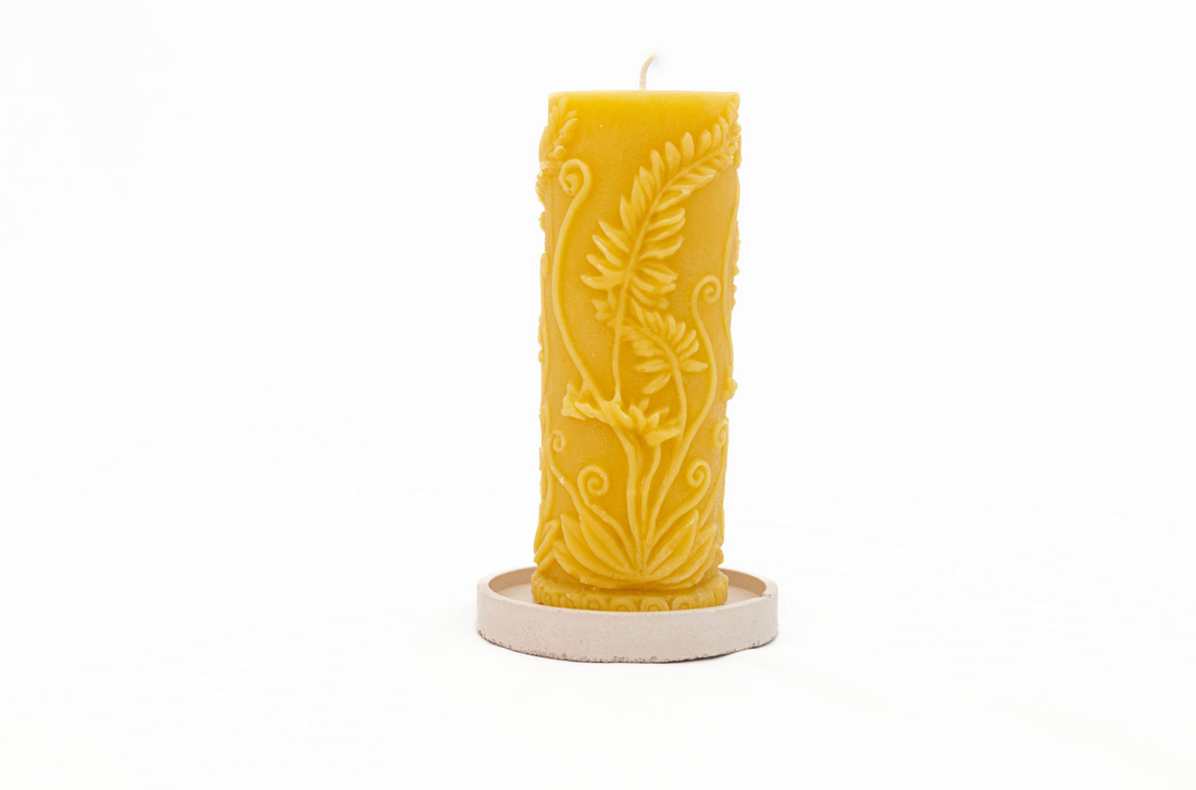 Fern Pillar Candle
